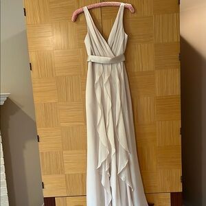 WHITE by Vera Wang cream gown
